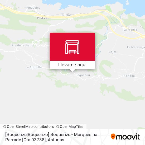 Mapa [Boquerizu|Boquerizo]  Boquerizu - Marquesina Parrade [Cta 03738]