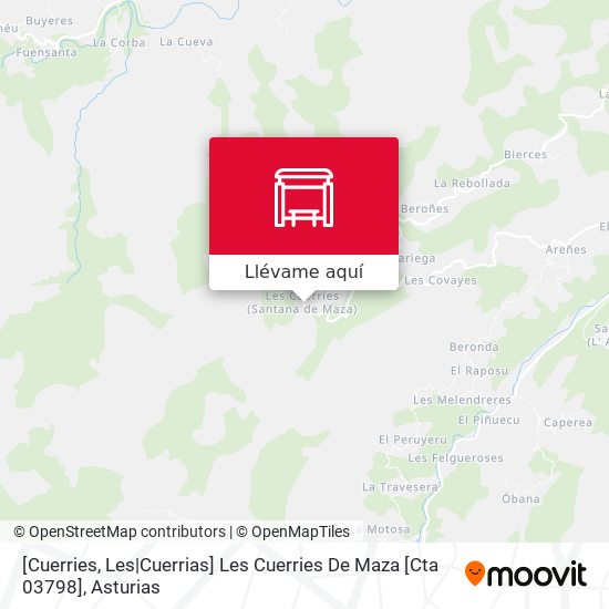 Mapa [Cuerries, Les|Cuerrias]  Les Cuerries De Maza [Cta 03798]