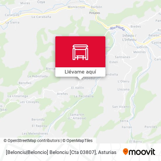 Mapa [Belonciu|Beloncio]  Belonciu [Cta 03807]