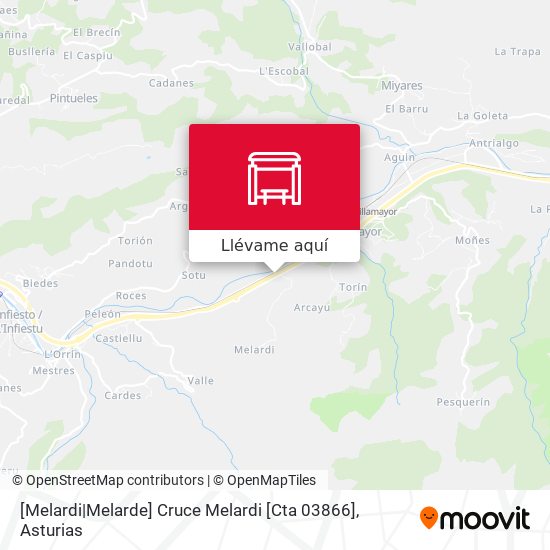 Mapa [Melardi|Melarde]  Cruce Melardi [Cta 03866]