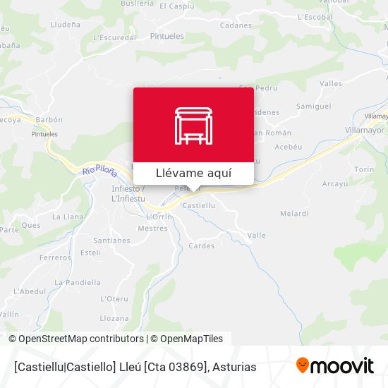 Mapa [Castiellu|Castiello]  Lleú [Cta 03869]