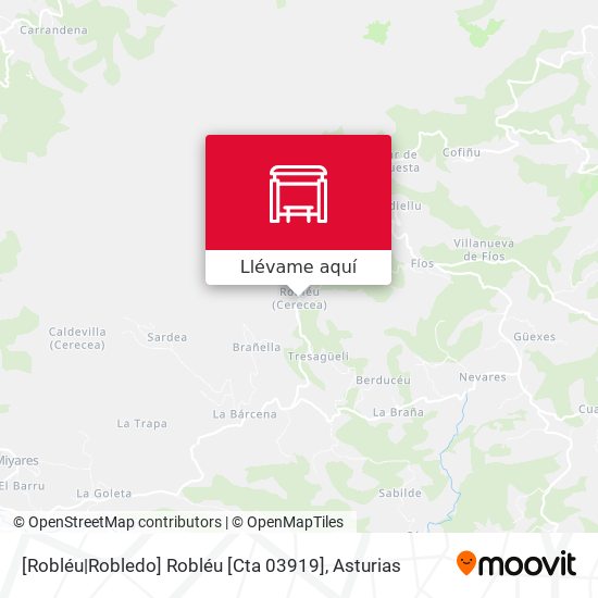 Mapa [Robléu|Robledo]  Robléu [Cta 03919]