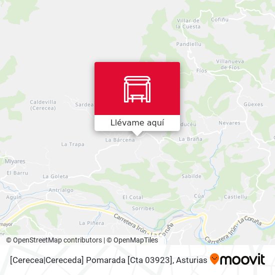 Mapa [Cerecea|Cereceda]  Pomarada [Cta 03923]