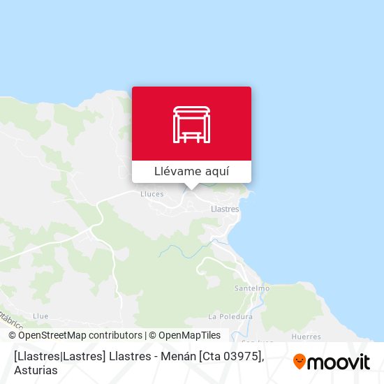 Mapa [Llastres|Lastres]  Llastres - Menán [Cta 03975]