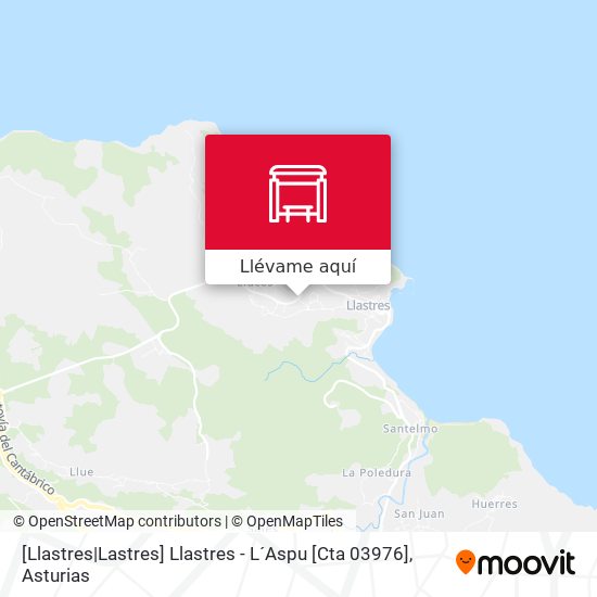 Mapa [Llastres|Lastres]  Llastres - L´Aspu [Cta 03976]