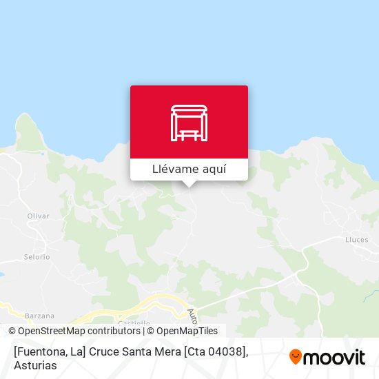 Mapa [Fuentona, La]  Cruce Santa Mera [Cta 04038]