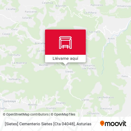 Mapa [Sietes]  Cementerio Sietes [Cta 04048]