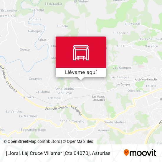 Mapa [Lloral, La]  Cruce Villamar [Cta 04070]