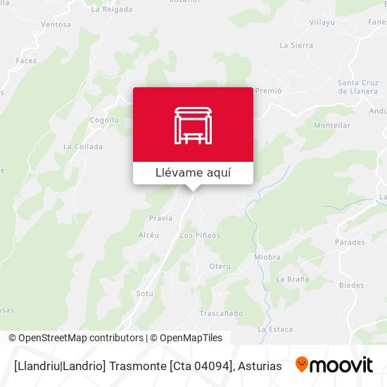 Mapa [Llandriu|Landrio]  Trasmonte [Cta 04094]