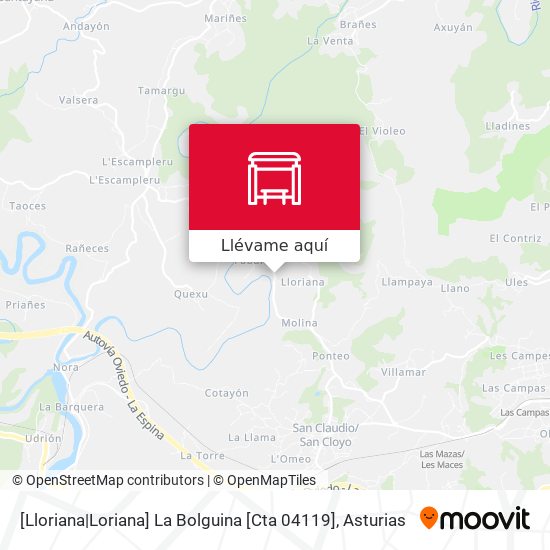 Mapa [Lloriana|Loriana]  La Bolguina [Cta 04119]