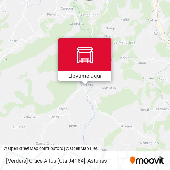Mapa [Verdera]  Cruce Arlós [Cta 04184]