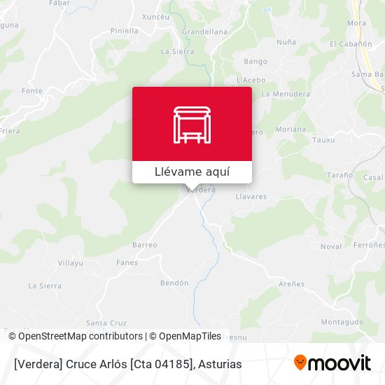 Mapa [Verdera]  Cruce Arlós [Cta 04185]