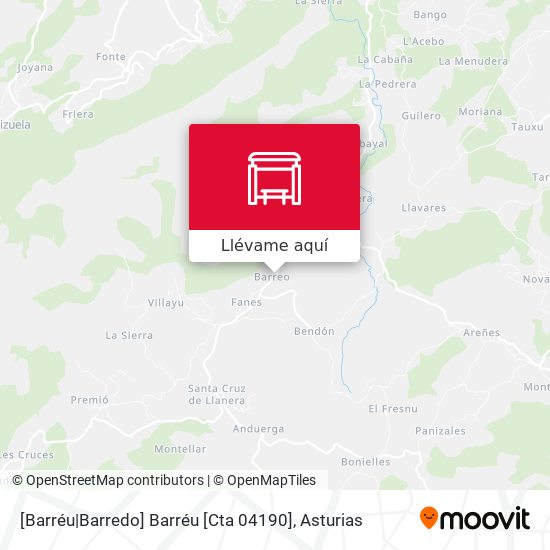Mapa [Barréu|Barredo]  Barréu [Cta 04190]