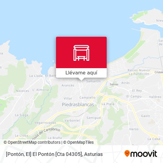 Mapa [Pontón, El]  El Pontón [Cta 04305]
