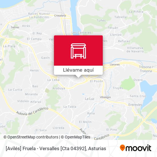 Mapa [Avilés]  Fruela - Versalles [Cta 04392]