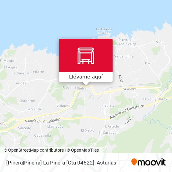 Mapa [Piñera|Piñeira]  La Piñera [Cta 04522]