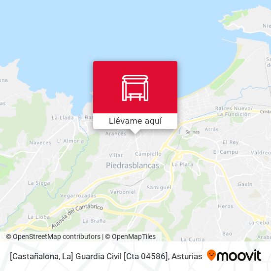Mapa [Castañalona, La]  Guardia Civil [Cta 04586]