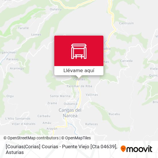 Mapa [Courias|Corias]  Courias - Puente Viejo [Cta 04639]