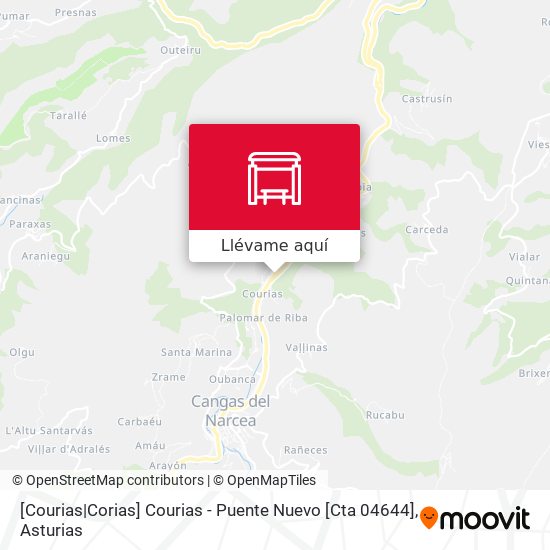 Mapa [Courias|Corias]  Courias - Puente Nuevo [Cta 04644]