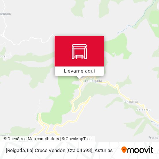 Mapa [Reigada, La]  Cruce Vendón [Cta 04693]