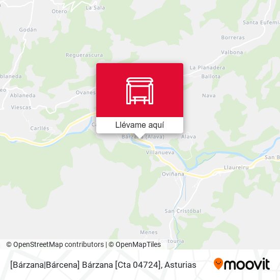 Mapa [Bárzana|Bárcena]  Bárzana [Cta 04724]
