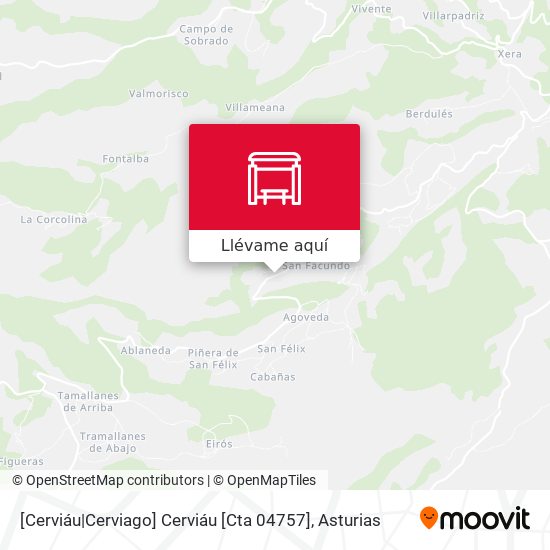 Mapa [Cerviáu|Cerviago]  Cerviáu [Cta 04757]
