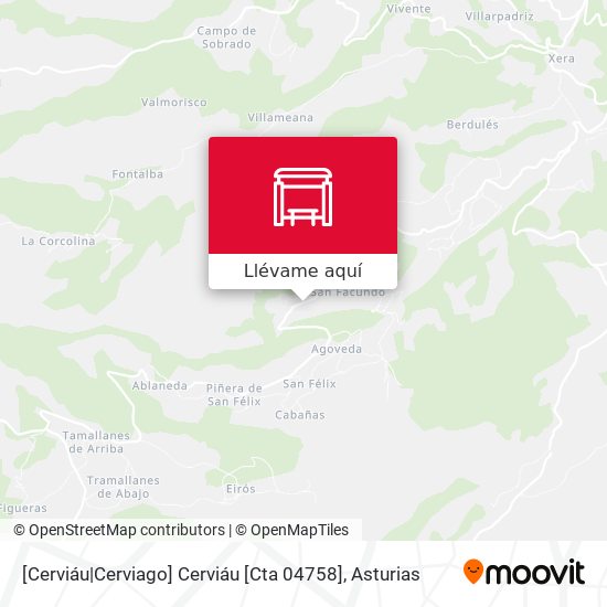 Mapa [Cerviáu|Cerviago]  Cerviáu [Cta 04758]