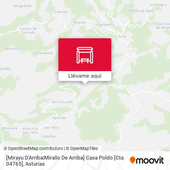 Mapa [Mirayu D'Arriba|Mirallo De Arriba]  Casa Poldo [Cta 04765]