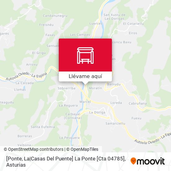 Mapa [Ponte, La|Casas Del Puente]  La Ponte [Cta 04785]