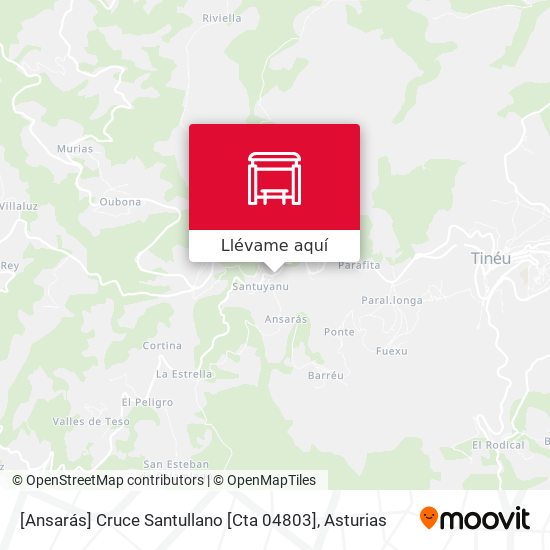 Mapa [Ansarás]  Cruce Santullano [Cta 04803]