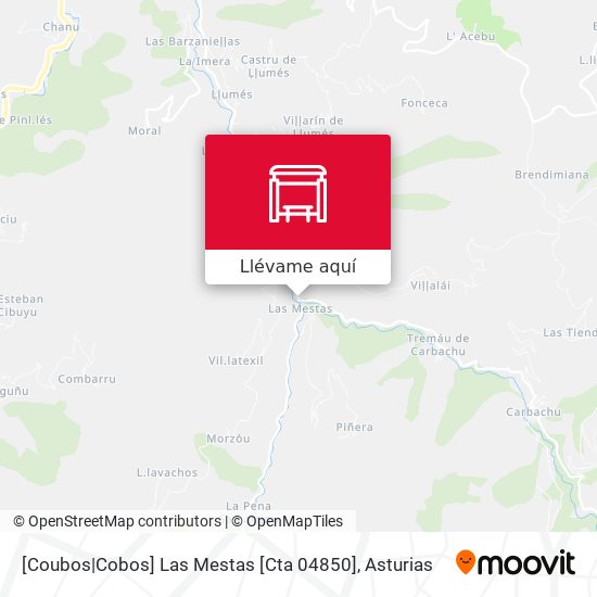 Mapa [Coubos|Cobos]  Las Mestas [Cta 04850]