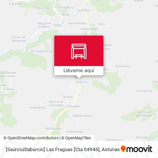 Mapa [Saúrciu|Saburcio]  Las Fraguas [Cta 04946]