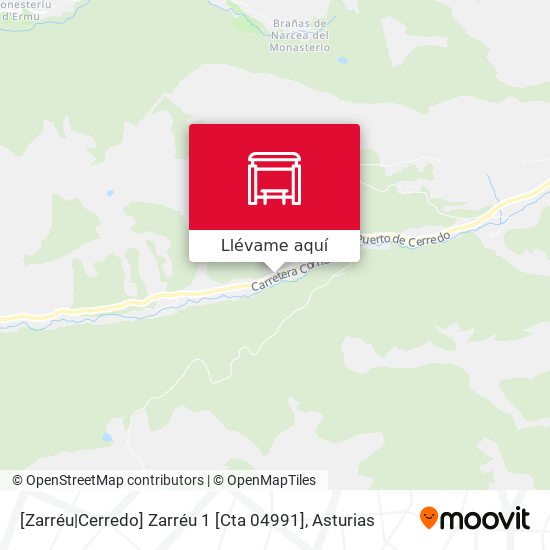 Mapa [Zarréu|Cerredo]  Zarréu 1 [Cta 04991]