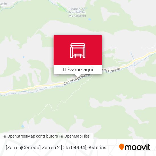 Mapa [Zarréu|Cerredo]  Zarréu 2 [Cta 04994]
