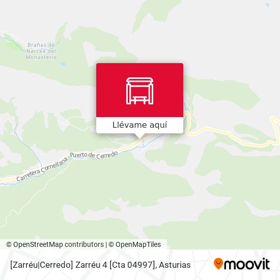Mapa [Zarréu|Cerredo]  Zarréu 4 [Cta 04997]