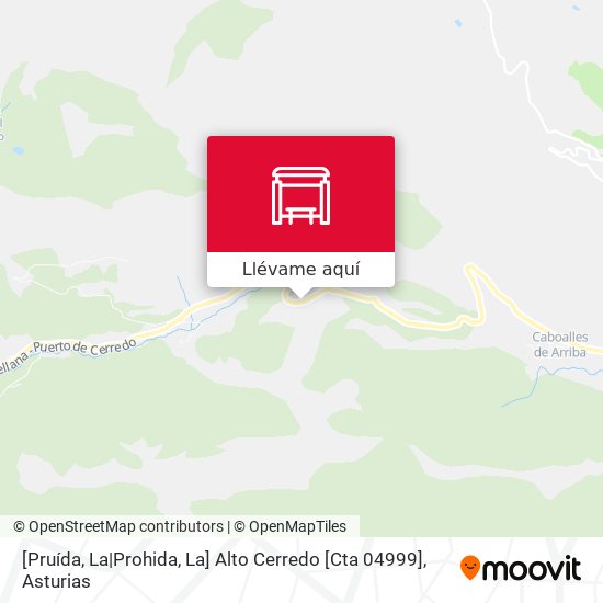 Mapa [Pruída, La|Prohida, La]  Alto Cerredo [Cta 04999]