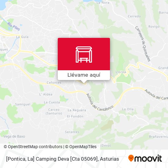 Mapa [Pontica, La]  Camping Deva [Cta 05069]