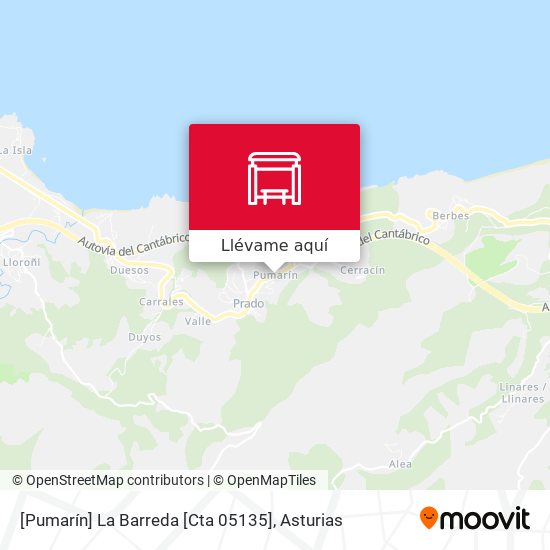 Mapa [Pumarín]  La Barreda [Cta 05135]