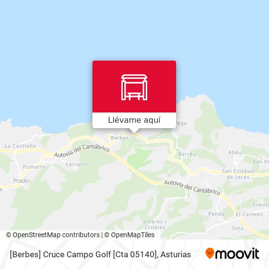 Mapa [Berbes]  Cruce Campo Golf [Cta 05140]