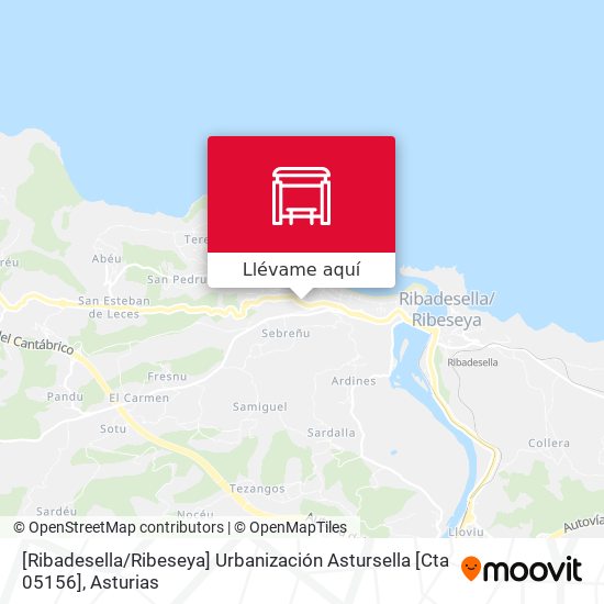 Mapa [Ribadesella / Ribeseya]  Urbanización Astursella [Cta 05156]