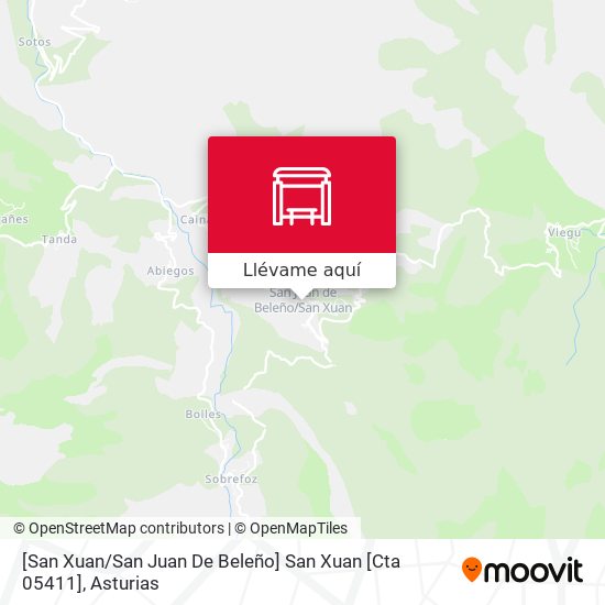 Mapa [San Xuan / San Juan De Beleño]  San Xuan [Cta 05411]