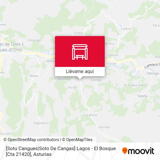 Mapa [Sotu Cangues|Soto De Cangas]  Lagos - El Bosque [Cta 21420]