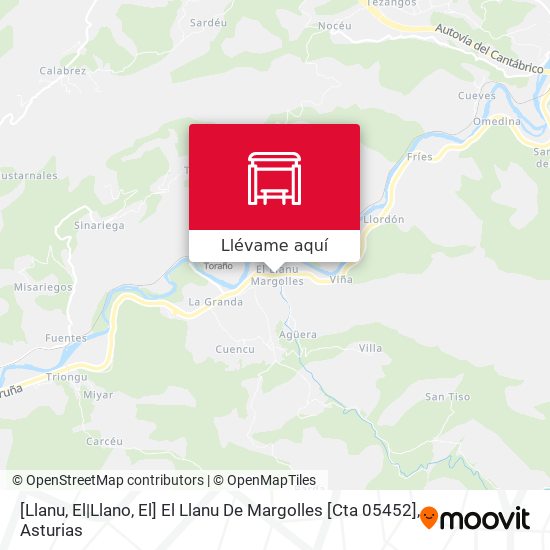 Mapa [Llanu, El|Llano, El]  El Llanu De Margolles [Cta 05452]