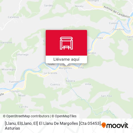 Mapa [Llanu, El|Llano, El]  El Llanu De Margolles [Cta 05453]