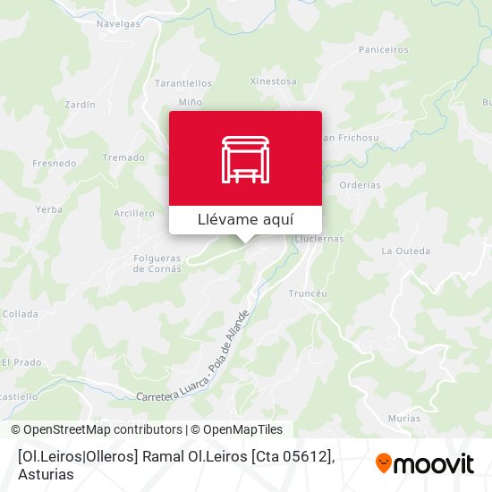 Mapa [Ol.Leiros|Olleros]  Ramal Ol.Leiros [Cta 05612]