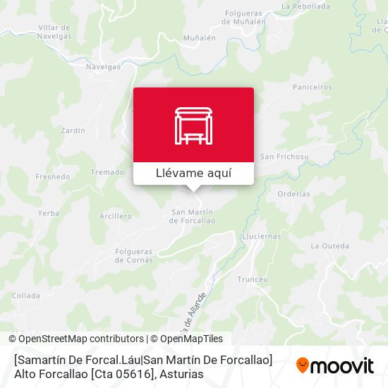Mapa [Samartín De Forcal.Láu|San Martín De Forcallao]  Alto Forcallao [Cta 05616]