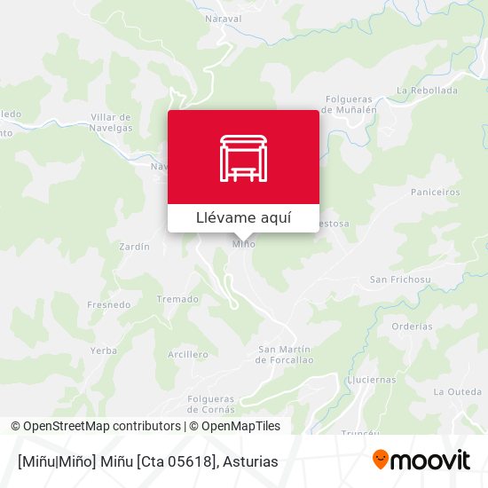 Mapa [Miñu|Miño]  Miñu [Cta 05618]