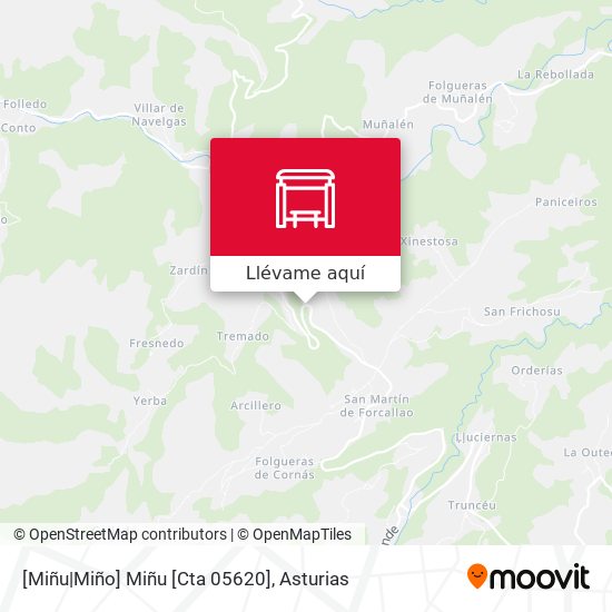 Mapa [Miñu|Miño]  Miñu [Cta 05620]