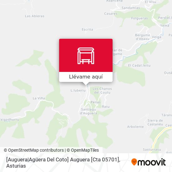 Mapa [Auguera|Agüera Del Coto]  Auguera [Cta 05701]