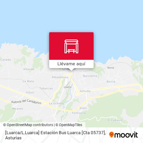 Mapa [Luarca / L.Luarca]  Estación Bus Luarca [Cta 05737]